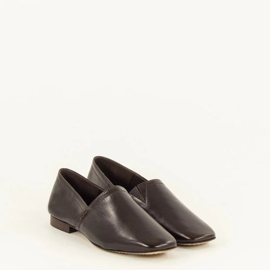 Young Ideas/Henmores - Ceza Leather Slipper Shoe - Moka - 4