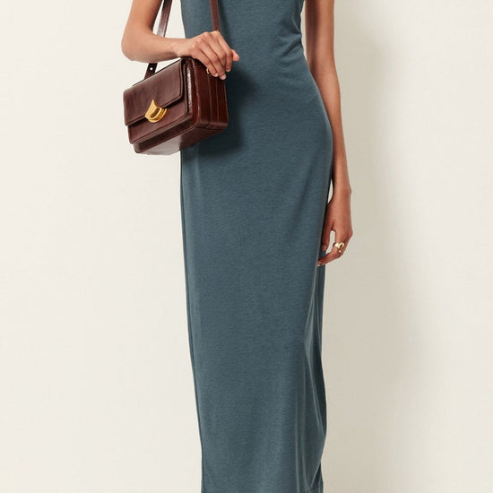 Young Ideas/Henmores - Danae Drop Back Midi Dress - Dark Grey - XS