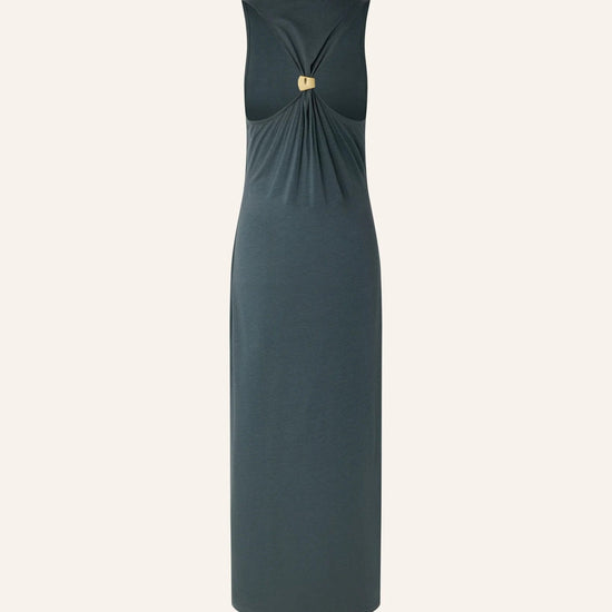 Young Ideas/Henmores - Danae Drop Back Midi Dress - Dark Grey - XS