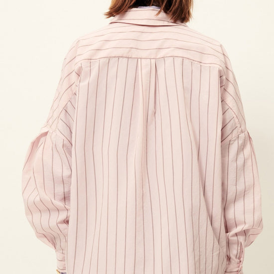Young Ideas/Henmores - Dazik Striped Shirt - Rose Pink - XS
