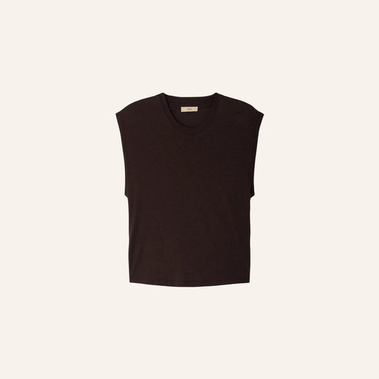 Young Ideas/Henmores - Deedoo Sleeveless T-Shirt - Espresso - XS