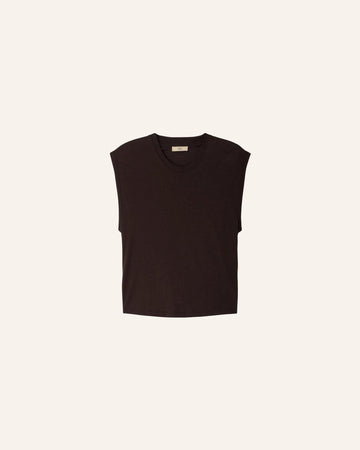 Young Ideas/Henmores - Deedoo Sleeveless T-Shirt - Espresso - XS