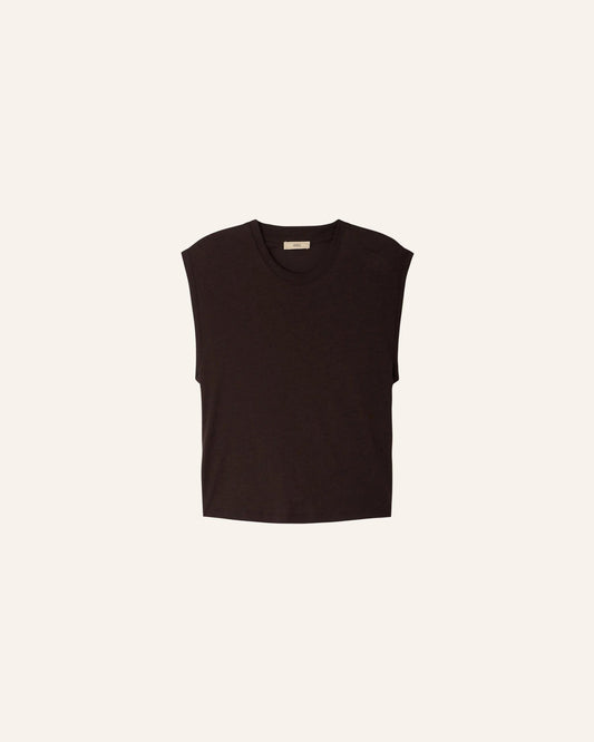 Young Ideas/Henmores - Deedoo Sleeveless T-Shirt - Espresso - XS
