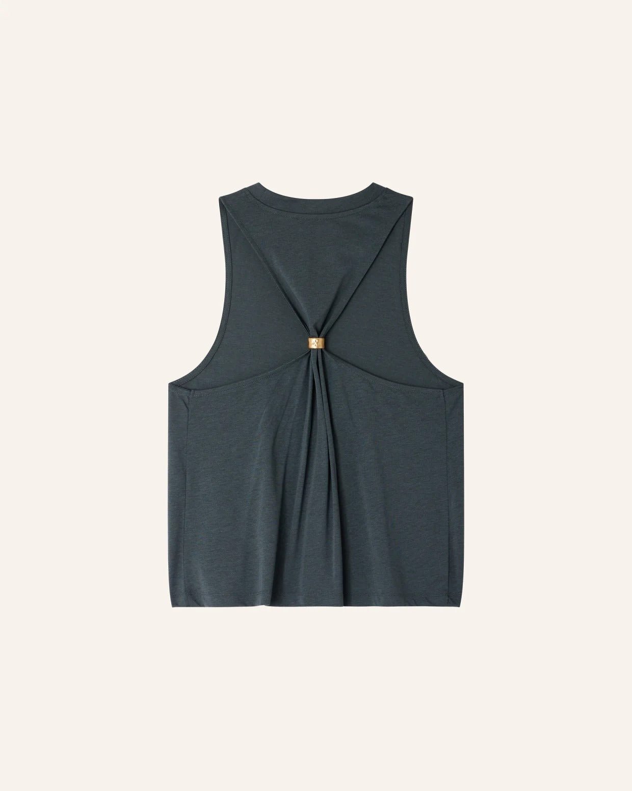 Young Ideas/Henmores - Diven Drop Back Sleeveless Top - Dark Grey - XS