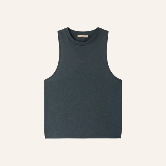 Young Ideas/Henmores - Diven Drop Back Sleeveless Top - Dark Grey - XS