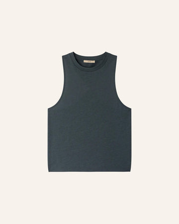 Young Ideas/Henmores - Diven Drop Back Sleeveless Top - Dark Grey - XS