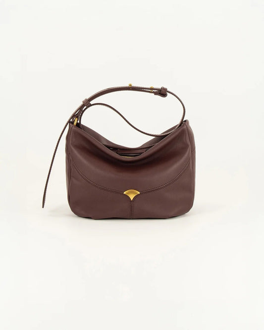 Young Ideas/Henmores - Divilio Small Leather Shoulder Bag - Coffee - OS