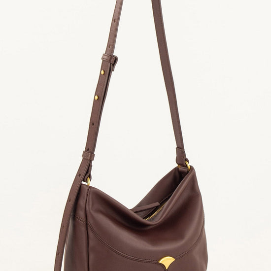 Young Ideas/Henmores - Divilio Small Leather Shoulder Bag - Coffee - OS