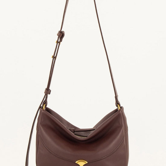 Young Ideas/Henmores - Divilio Small Leather Shoulder Bag - Coffee - OS