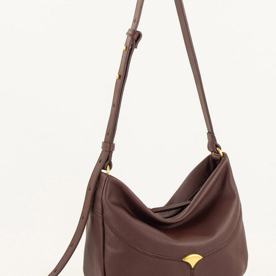 Young Ideas/Henmores - Divilio Small Leather Shoulder Bag - Coffee - OS