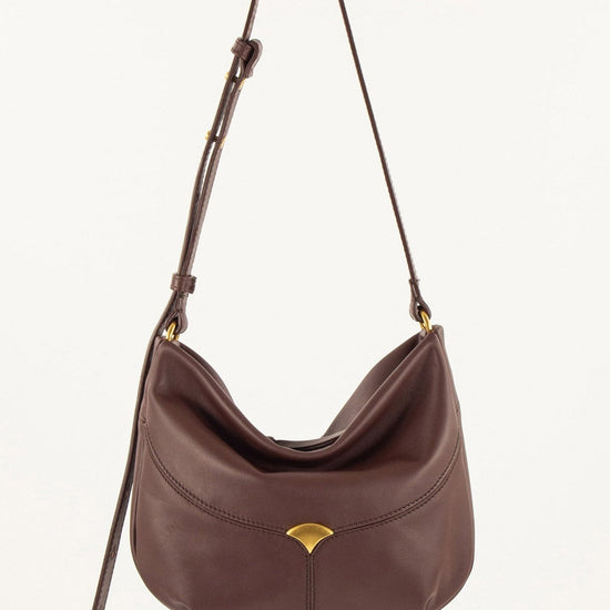 Young Ideas/Henmores - Divilio Small Leather Shoulder Bag - Coffee - OS