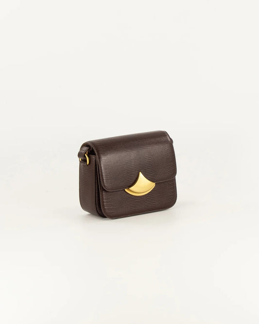 Young Ideas/Henmores - Diviluz Mimo E Lizard Crossbody Bag - Brown - OS