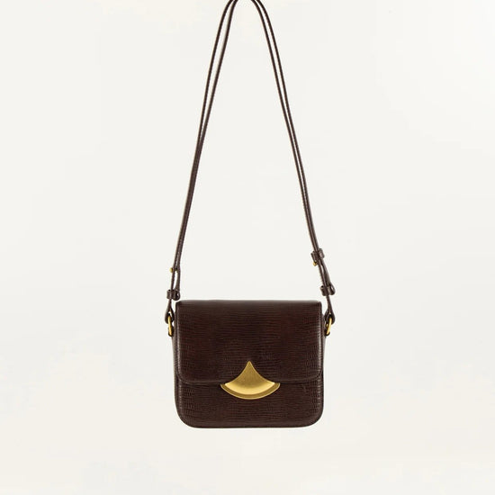 Young Ideas/Henmores - Diviluz Mimo E Lizard Crossbody Bag - Brown - OS