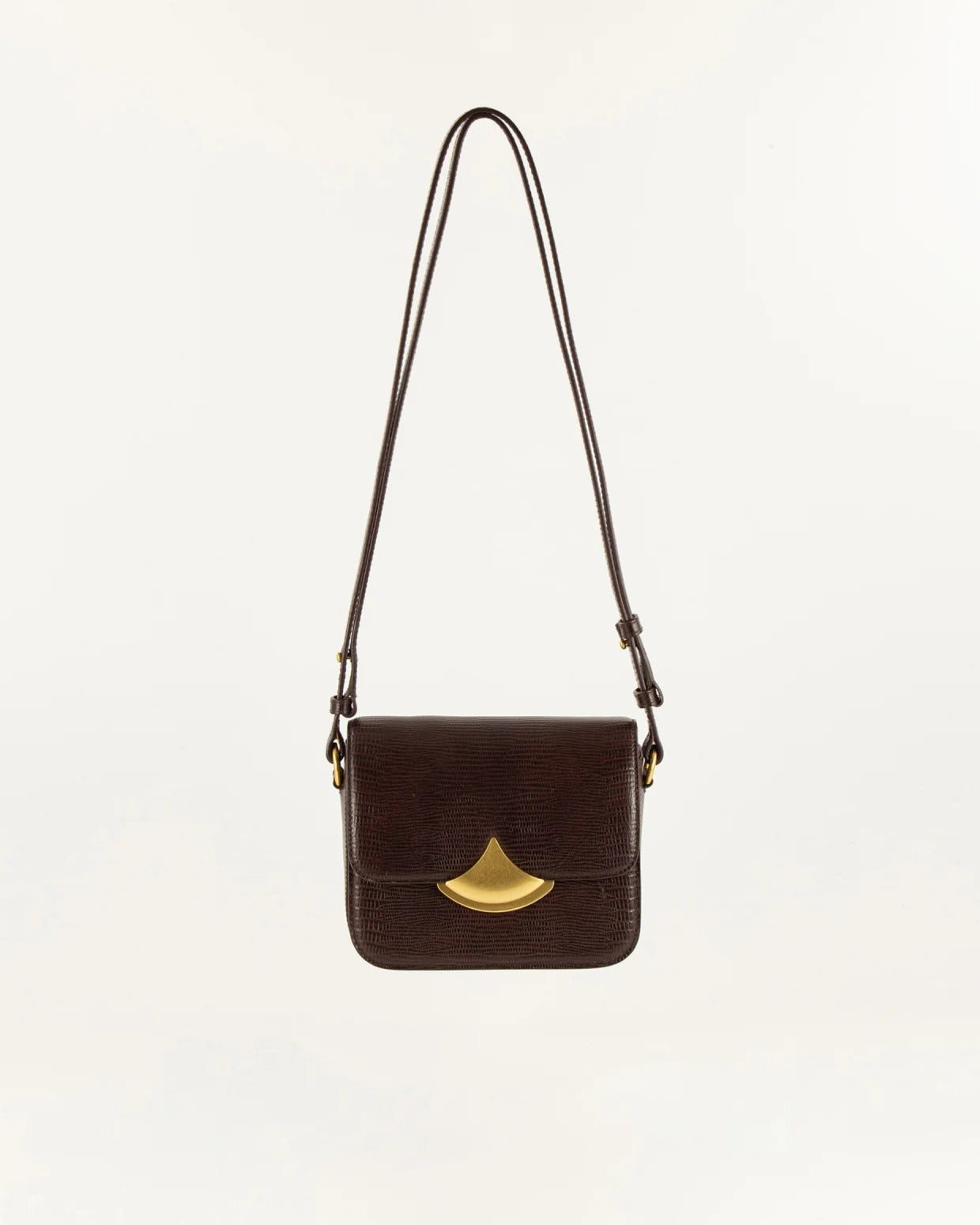 Young Ideas/Henmores - Diviluz Mimo E Lizard Crossbody Bag - Brown - OS