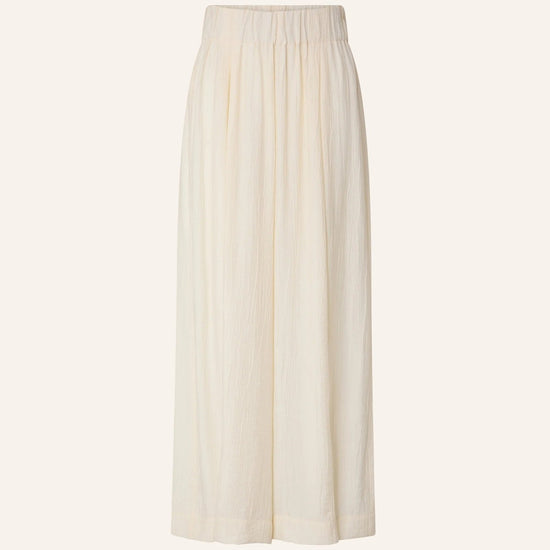 Young Ideas/Henmores - Isla Minima Relaxed Wide Leg Trousers - Cream - 8