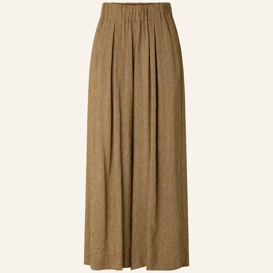 Young Ideas/Henmores - Isla Minima Relaxed Wide Leg Trousers - Pampa Tan - 8