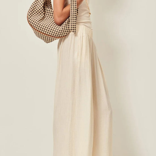 Young Ideas/Henmores - Isla Minima Relaxed Wide Leg Trousers - Cream - 8