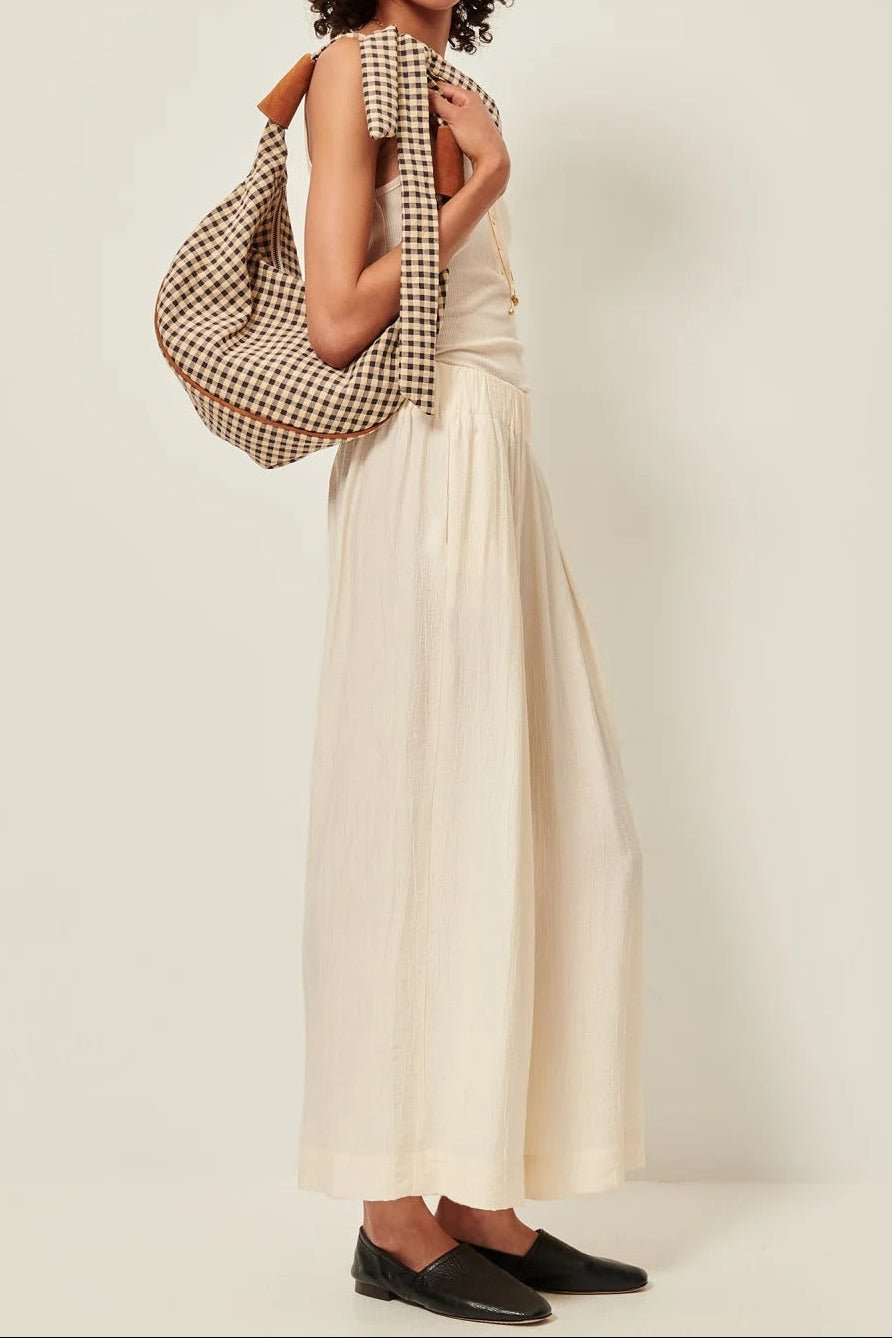 Young Ideas/Henmores - Isla Minima Relaxed Wide Leg Trousers - Cream - 8
