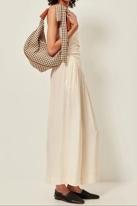 Young Ideas/Henmores - Isla Minima Relaxed Wide Leg Trousers - Cream - 8