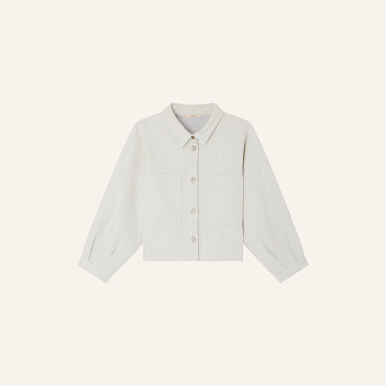 Young Ideas/Henmores - Leone Double Pocket Denim Jacket - Icy White - XS