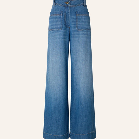Young Ideas/Henmores - Manhablue Relaxed Flare Jeans - Bay Blue - 8