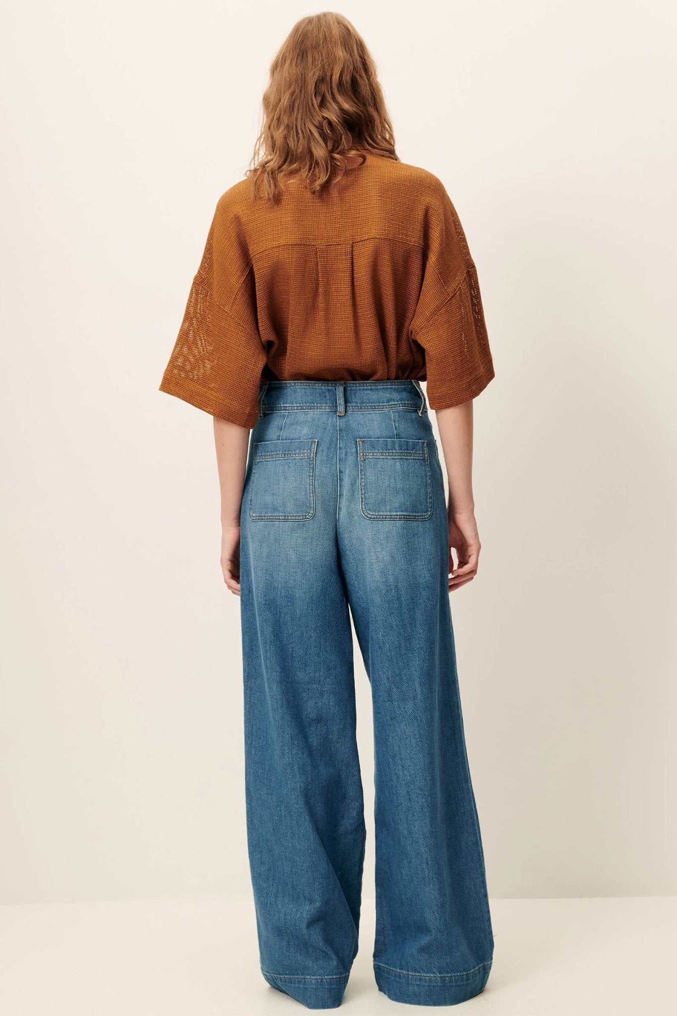 Young Ideas/Henmores - Manhablue Relaxed Flare Jeans - Bay Blue - 8