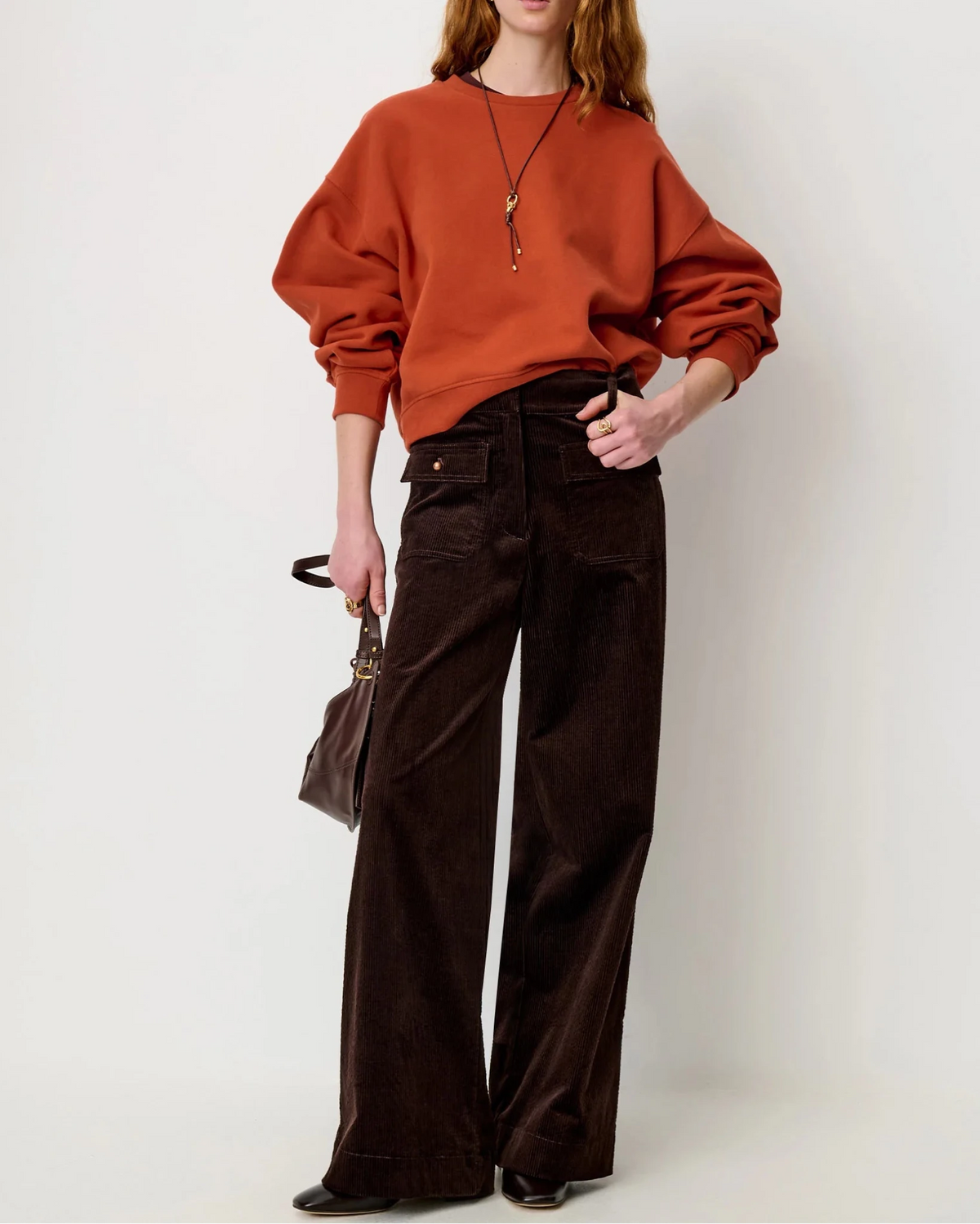 Young Ideas & Henmores -Manhastreet Cord Trousers -Coffea Brown -8