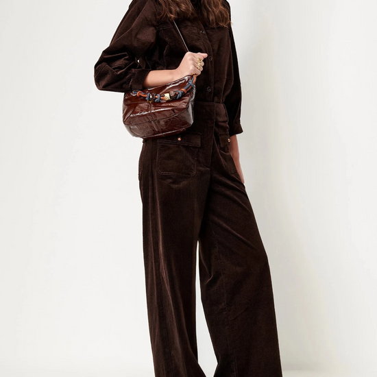 Young Ideas & Henmores -Manhastreet Cord Trousers -Coffea Brown -8