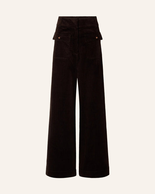 Young Ideas & Henmores -Manhastreet Cord Trousers -Coffea Brown -8
