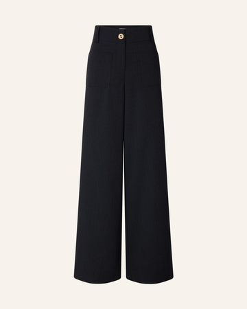 Young Ideas/Henmores - Manhatti Wide Leg Double Pocket Trousers - Carbonella Blue - 8