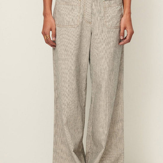 Young Ideas/Henmores - Manhatti Wide Leg Double Pocket Trousers - Carbonella Blue - 8