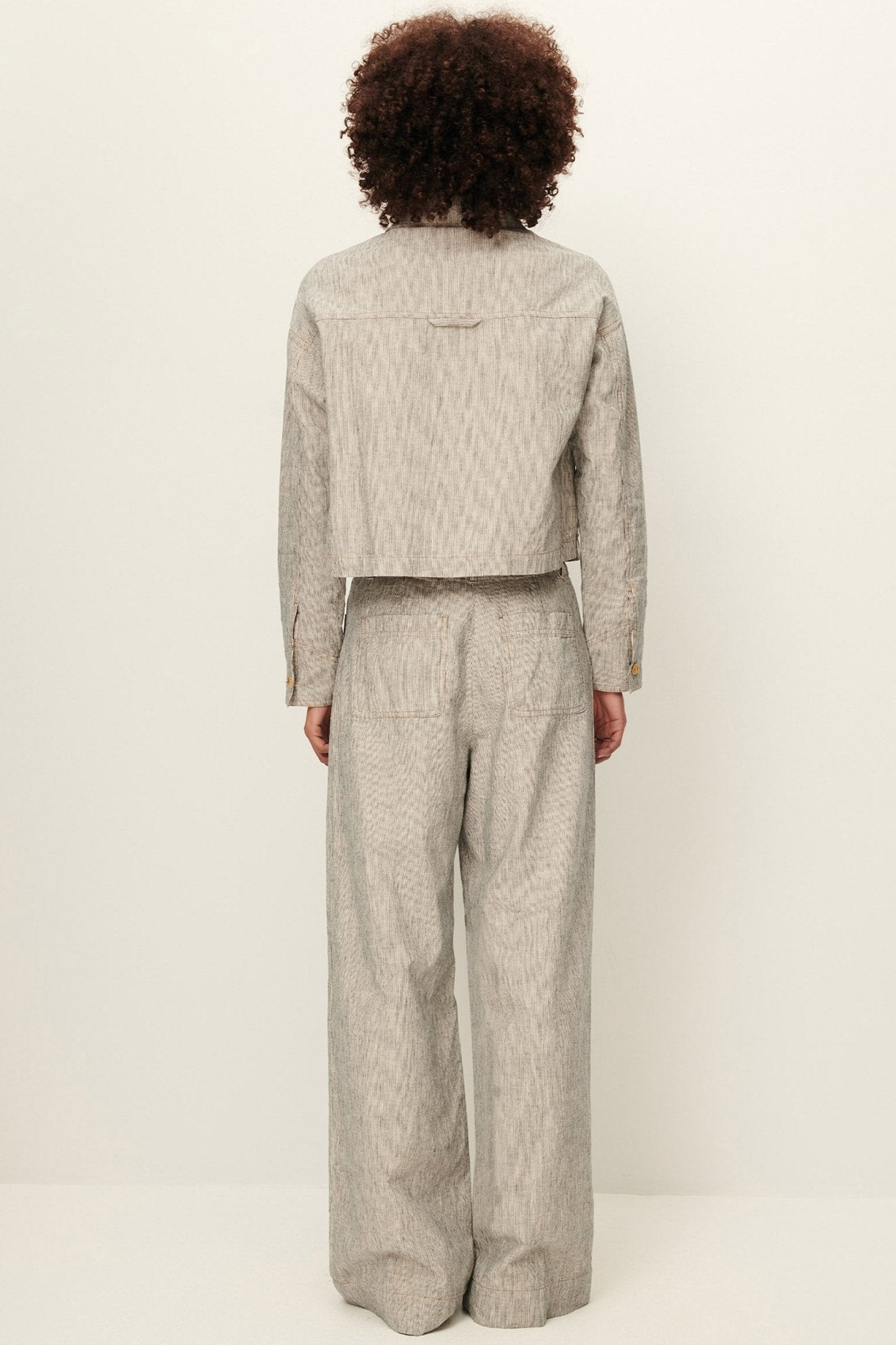 Young Ideas/Henmores - Manhatti Wide Leg Double Pocket Trousers - Carbonella Blue - 8
