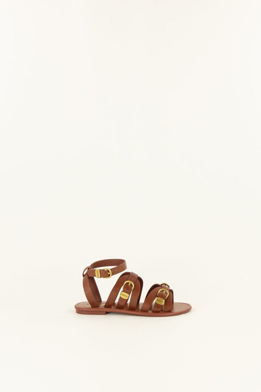 Young Ideas/Henmores - Maximus Leather Gladiator Sandal - Fox Brown - 4