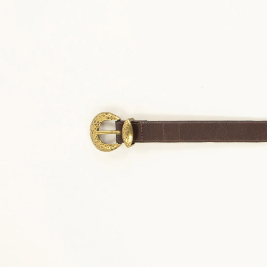 Young Ideas & Henmores -Moona Western Leather Belt -Coffea Leather -S