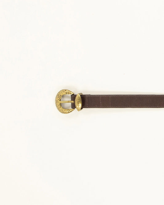 Young Ideas & Henmores -Moona Western Leather Belt -Coffea Leather -S