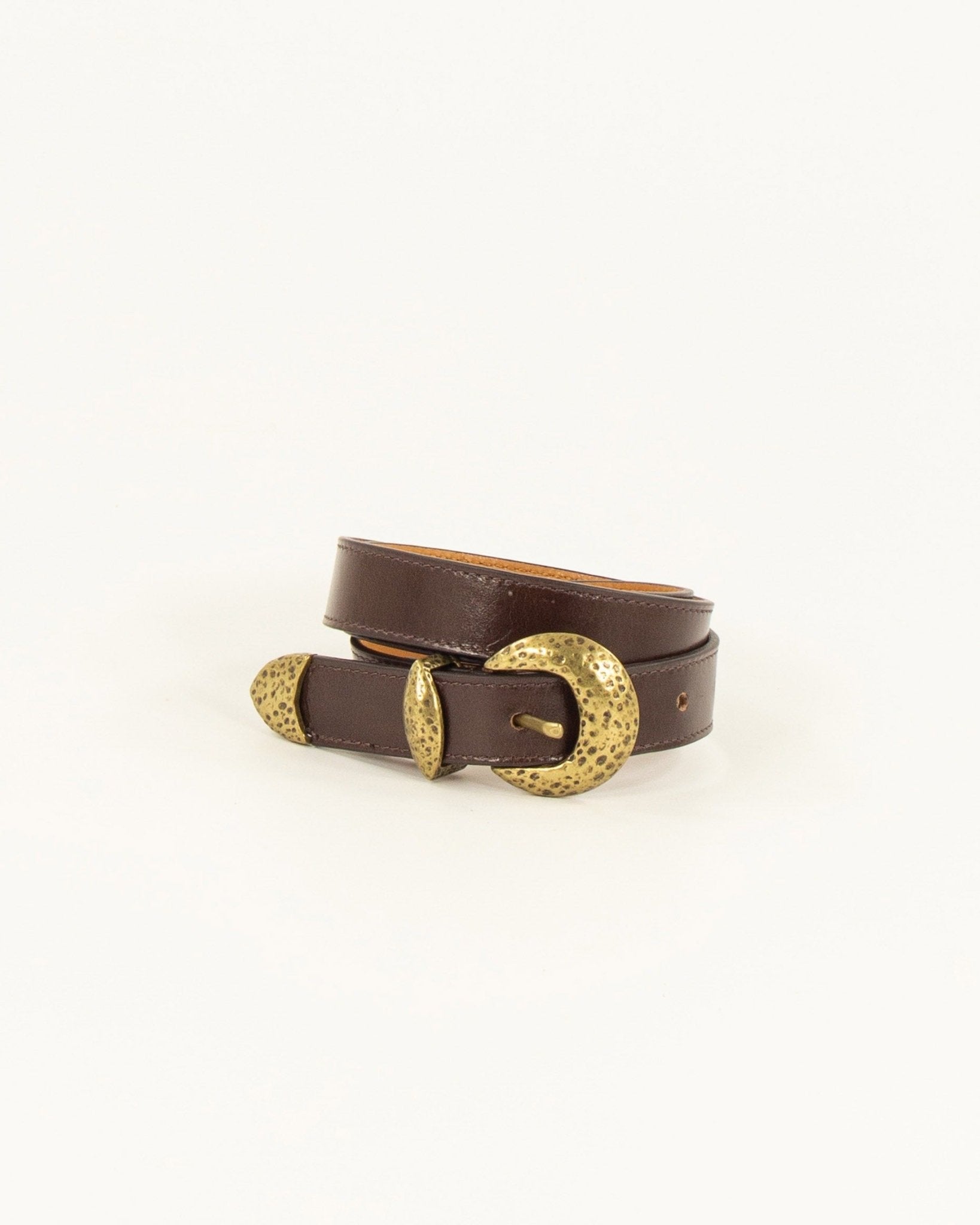Young Ideas & Henmores -Moona Western Leather Belt -Coffea Leather -S