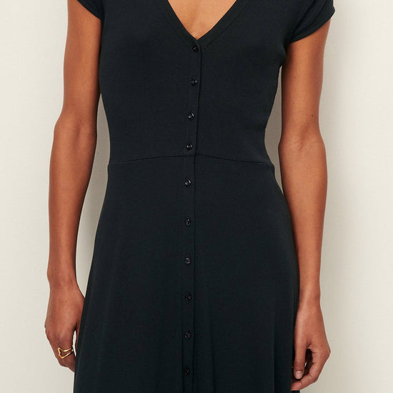 Young Ideas/Henmores - Nea Button Up Midi Dress - Ganache - XS