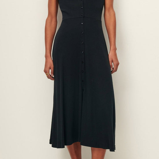 Young Ideas/Henmores - Nea Button Up Midi Dress - Ganache - XS