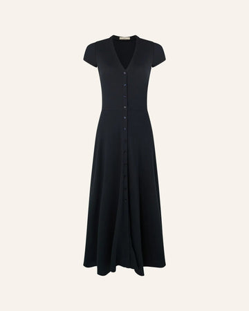 Young Ideas/Henmores - Nea Button Up Midi Dress - Ganache - XS