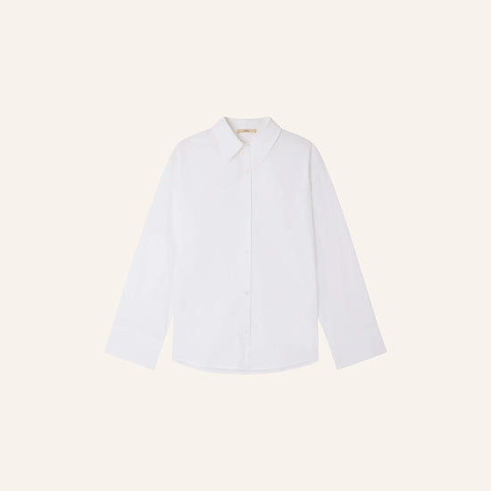 Young Ideas & Henmores -Neomi Poplin Shirt -Optical White -S