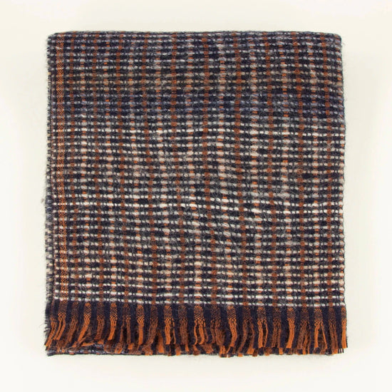 Young Ideas & Henmores -Niu Pio Wool Mix Scarf -Blue Denim -OS