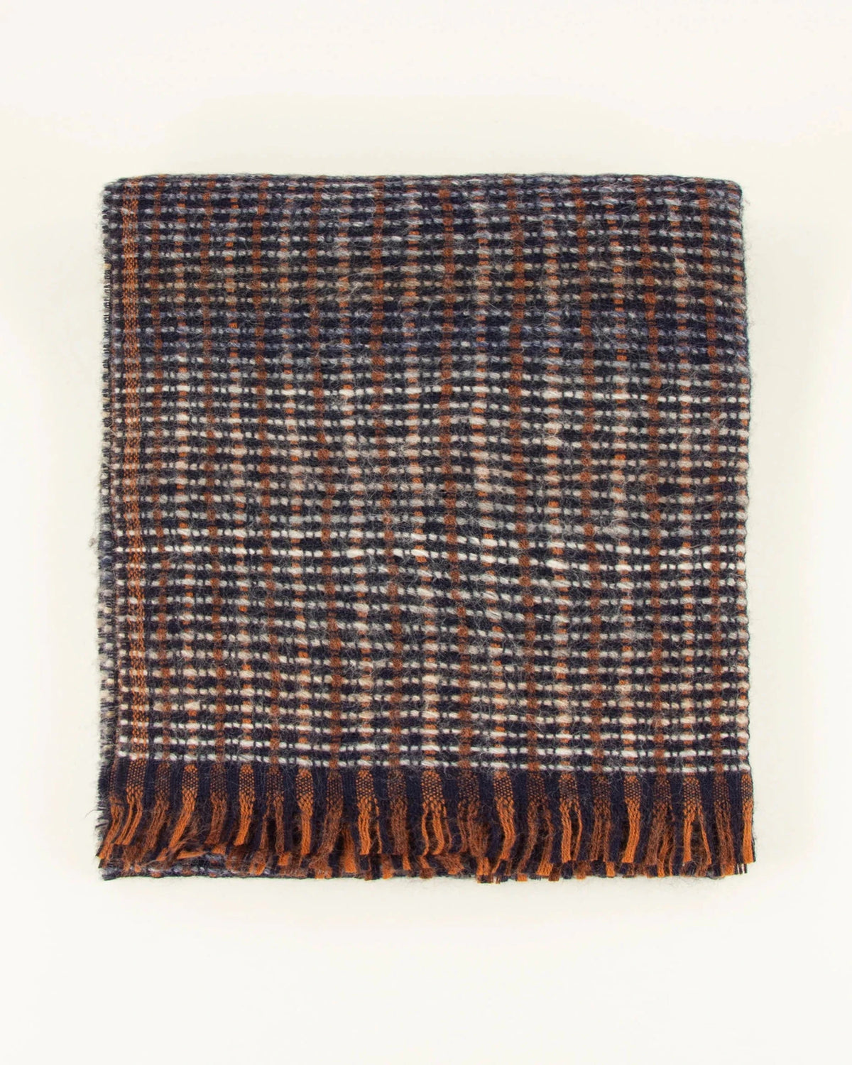 Young Ideas & Henmores -Niu Pio Wool Mix Scarf -Blue Denim -OS