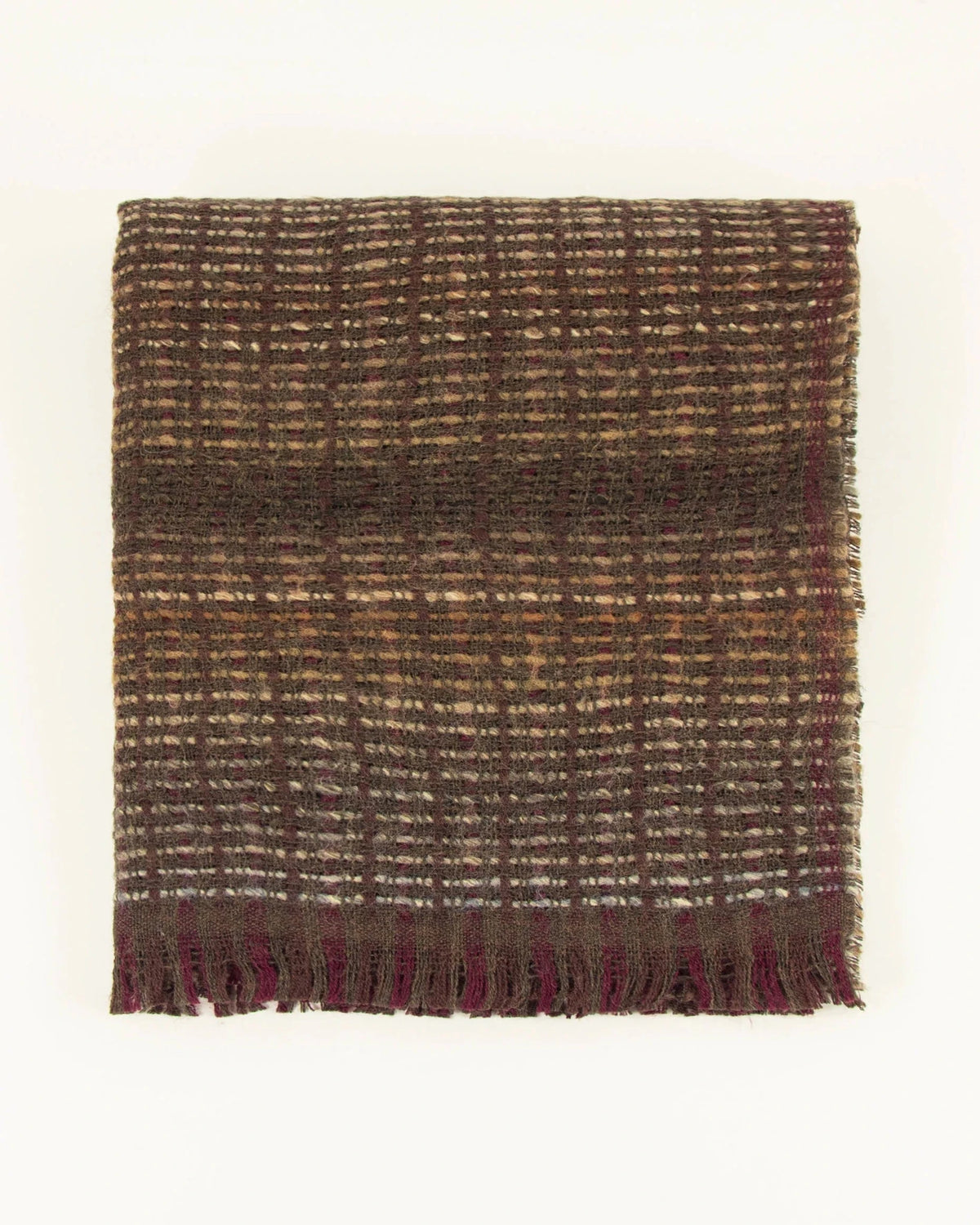 Young Ideas & Henmores -Niu Pio Wool Mix Scarf -Khaki Mix -OS