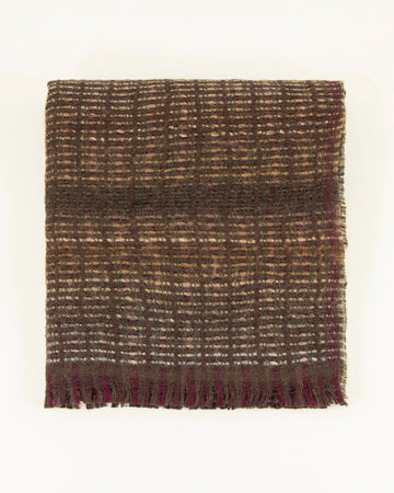 Young Ideas & Henmores -Niu Pio Wool Mix Scarf -Khaki Mix -OS