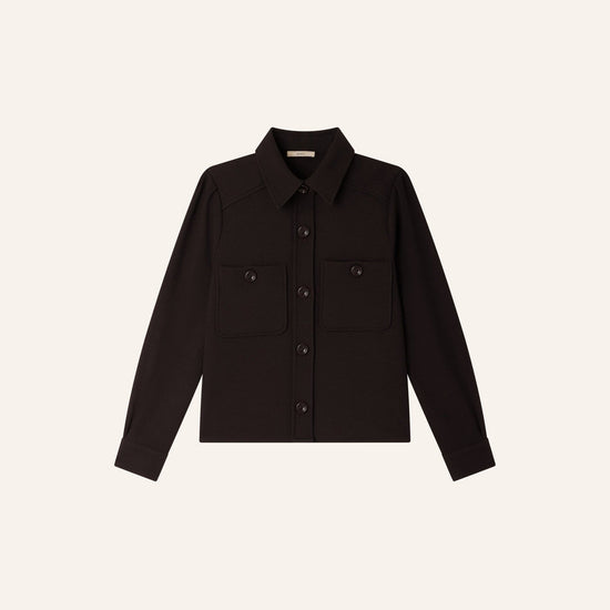 Young Ideas & Henmores -Theodore Shirt Jacket -Ebene Black -S