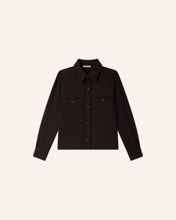 Young Ideas & Henmores -Theodore Shirt Jacket -Ebene Black -S
