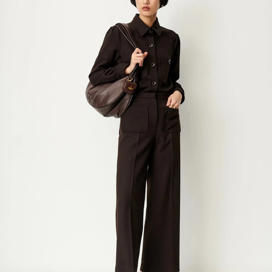 Young Ideas & Henmores -Theodore Shirt Jacket -Ebene Black -S