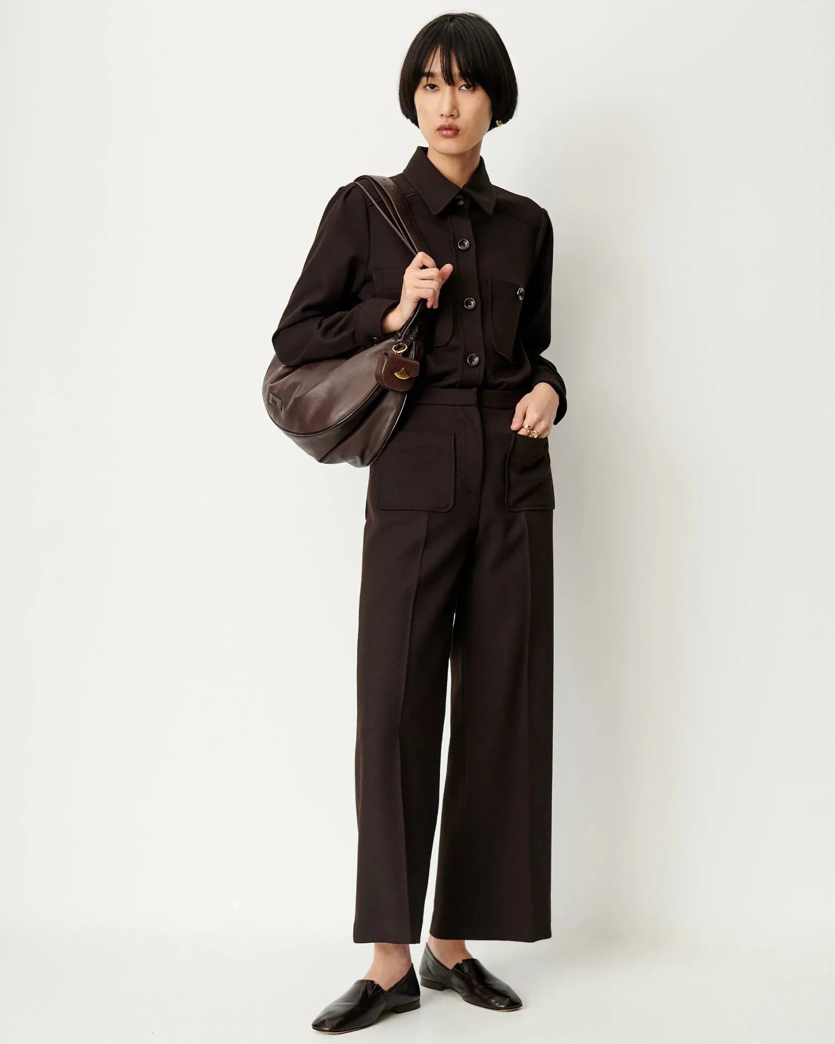 Young Ideas & Henmores -Theodore Shirt Jacket -Ebene Black -S