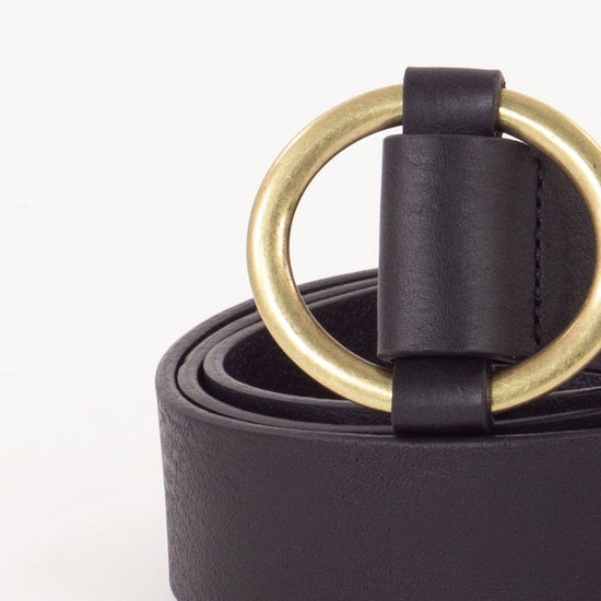 Young Ideas/Henmores - Tisao Leather Belt - Black - S