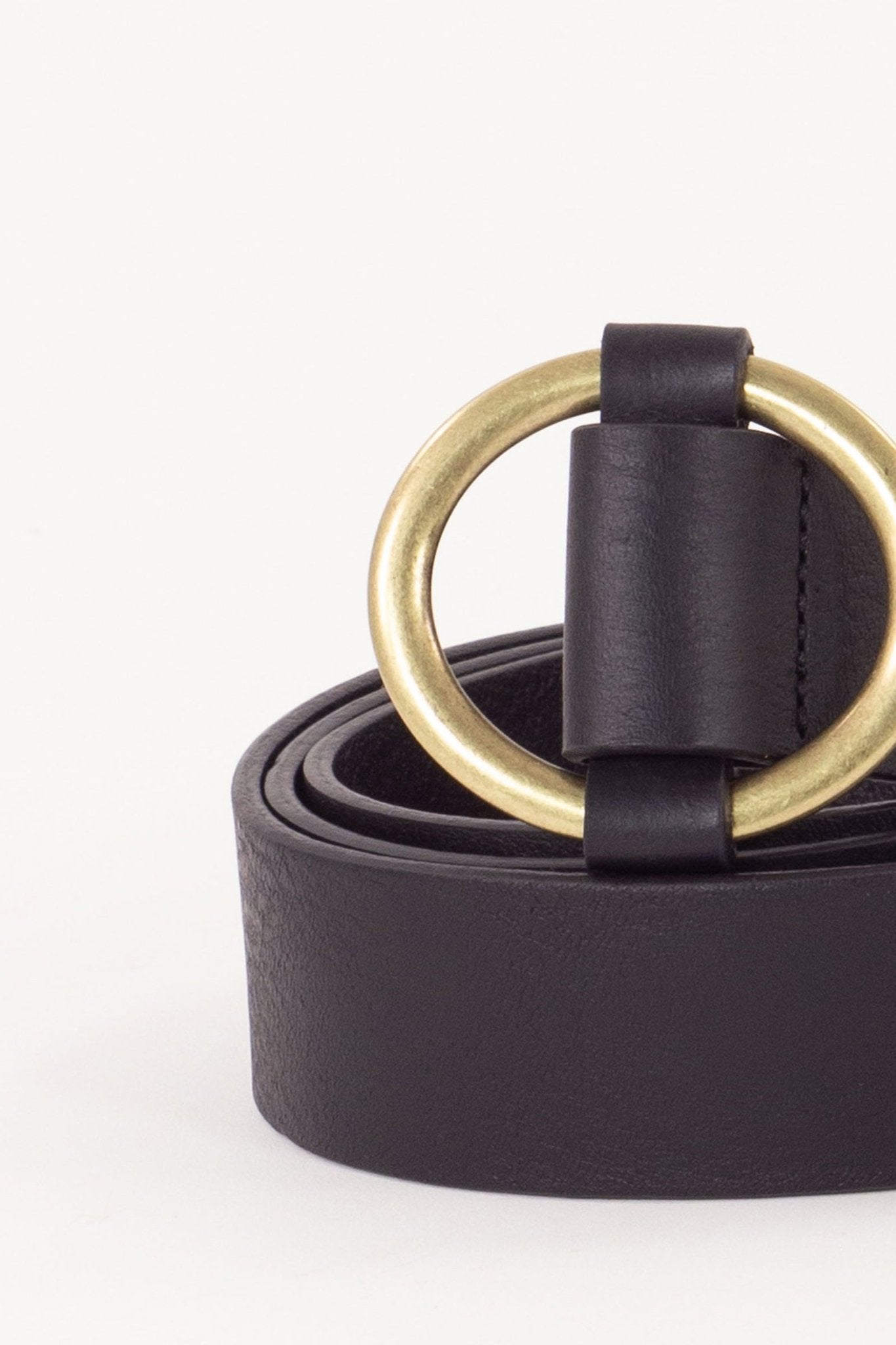 Young Ideas/Henmores - Tisao Leather Belt - Black - S